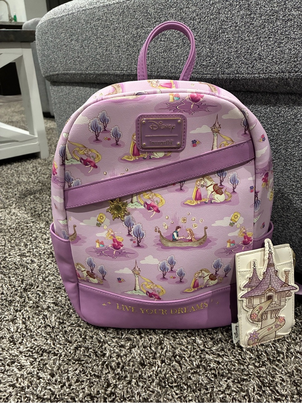 Loungefly Tangled Backpack and Card Holder